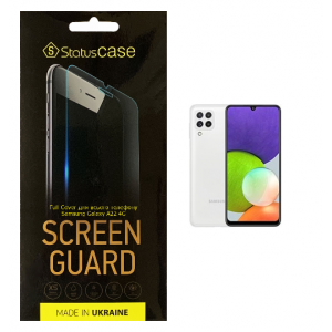 Комплект защитных пленок для Samsung Galaxy A22 4G StatusCASE Standart Full Cover